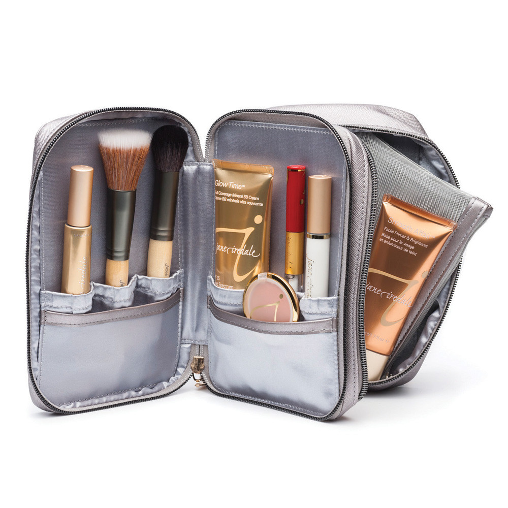 Jane Iredale Deluxe Mirrored Cosmetic Bag Face Beauty Company